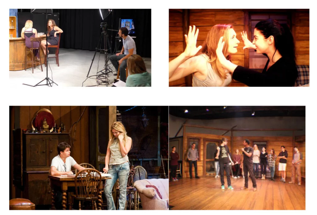 Students acting in a studio in L.A.