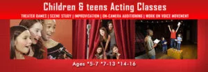 Age range groups for Acting classes for kids