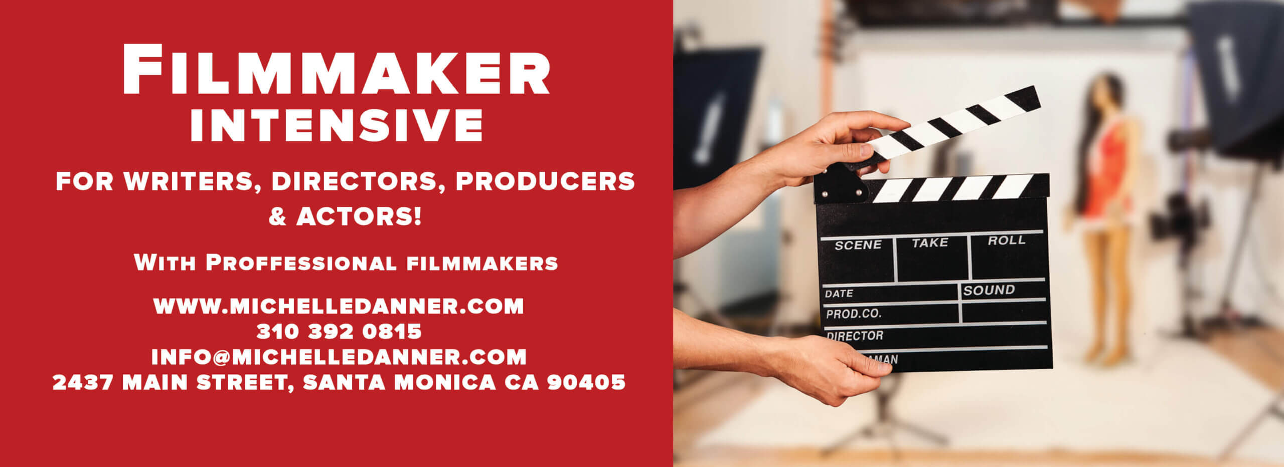 Filmmaking course at Michelle Danner Acting Studio